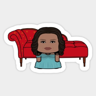 Mrs. Obamabot POLITICO'BOT Toy Robot (Chaise) Sticker